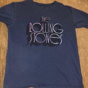 Navy Rolling Stones Shirt